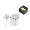 Dyfuzor zapachowy Stylies ELARA/biały — parowniczy, do pomieszczeń do 25 m², timer 2 h, zasilanie AC/bateria/USB, 1,3 W, 74×74×100 mm