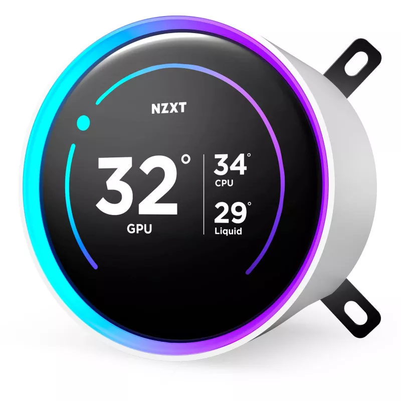 Uniwersalny zestaw chłodzenia cieczą NZXT Kraken Elite 360 RGB 12 cm Biały