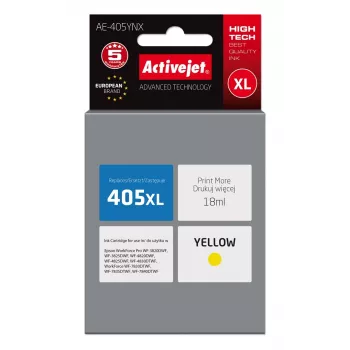 Activejet AE-405YNX tusz (zamiennik Epson 405XL C13T05H44010; Supreme; 18ml; żółty)