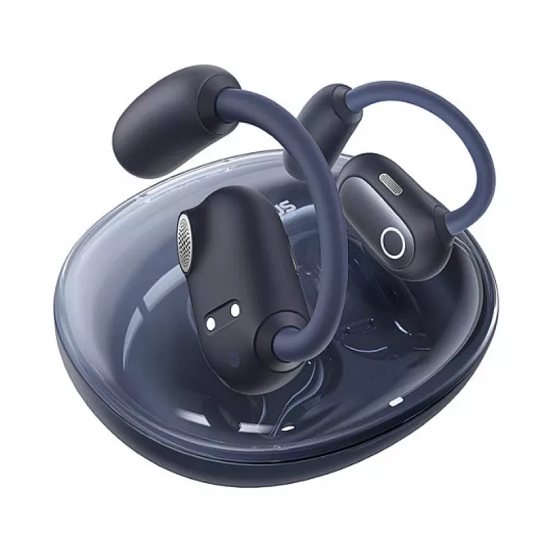 Baseus Eli Sport 1 Open-Ear TWS Cosmic Czarny z kablem USB