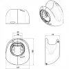 Uchwyt na kabel go-e CH-002-08-01 ścienny czarny 127x74x140 mm