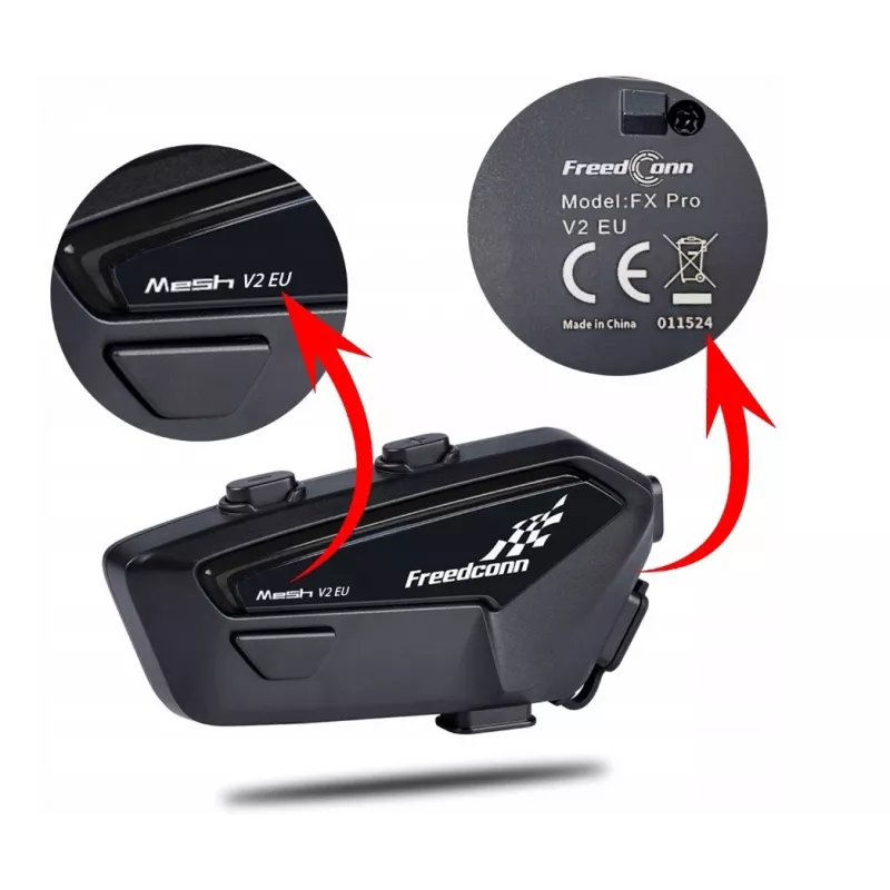 Interkom motocyklowy FreedConn FX Pro V2 EU MESH