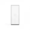 OLIV 2D CLOSED SHELVING UNIT, ANTHRACITE/Biały SET