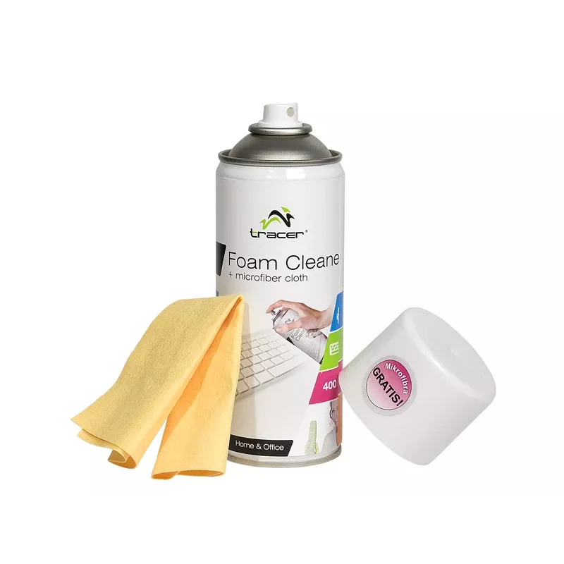 Pianka czyszcząca Tracer 400ML + ściereczka z mikrofibry