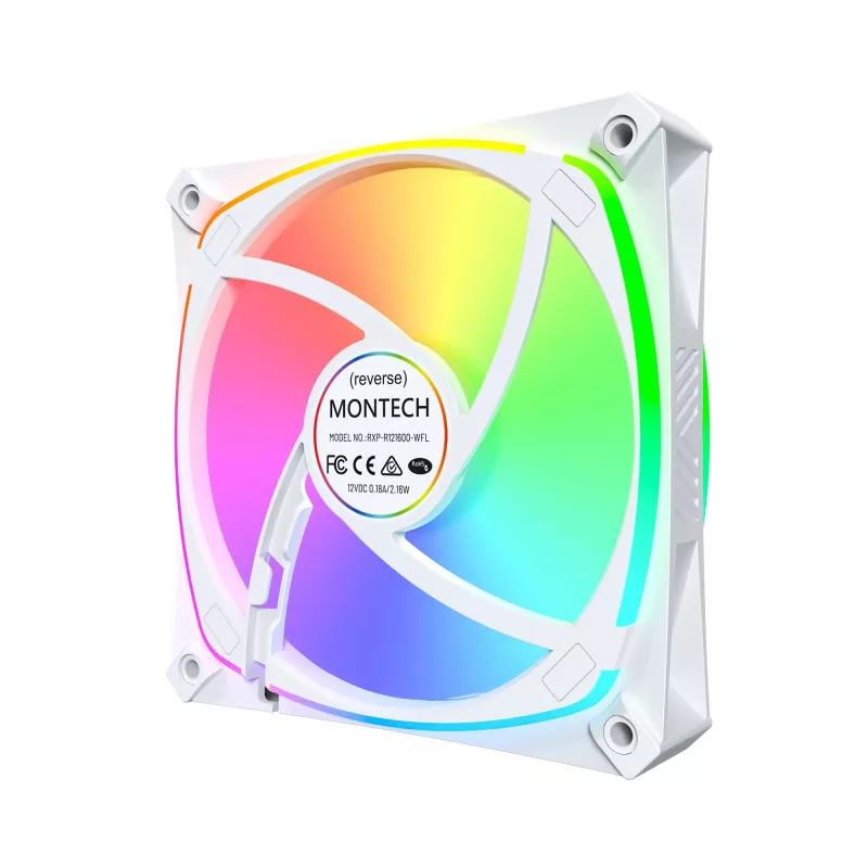 MONTECH RX120 PRO Biały 120mm ARGB Case Fan