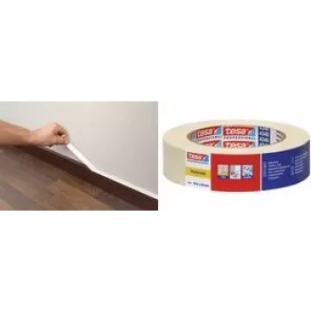 Taśma maskująca Tesa Maler Krepp 4348 25 mm x 50 m – taśma krepowa do malowania, niskopozostałościowa