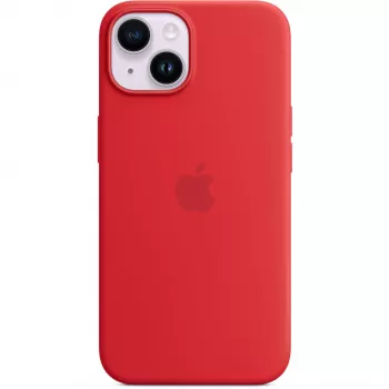 Apple iPhone 14 Silicone Case with MagSafe, (PRODUCT)Czerwony