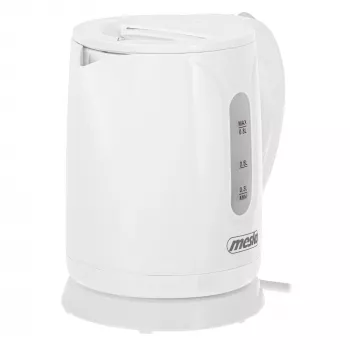 Czajnik Mesko | MS 1376 | Elektryczny | 850 W | 0,8 L | Plastik | Obrotowa podstawa 360° | Biały