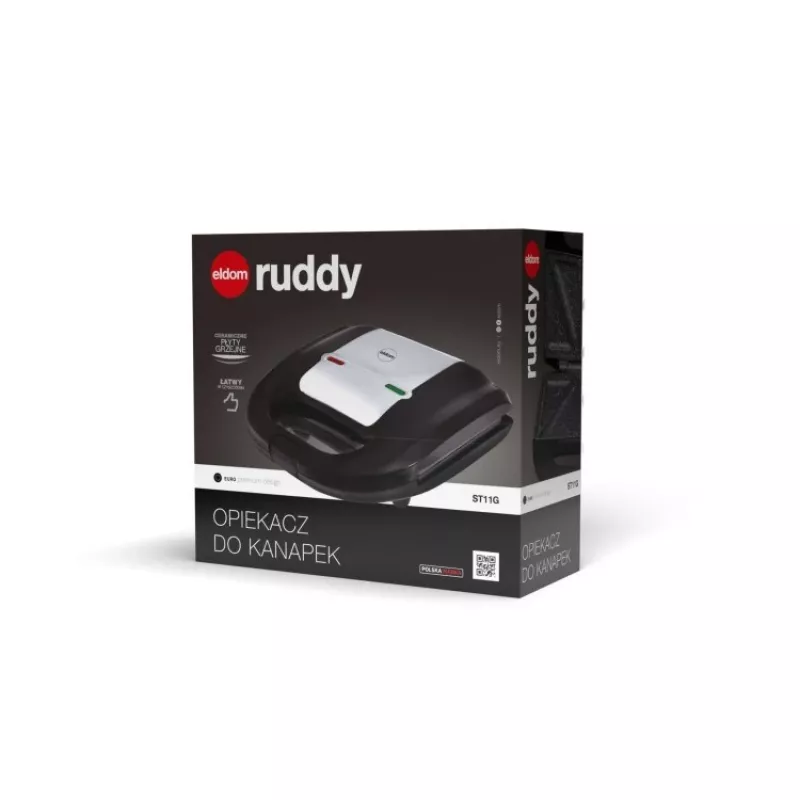 ELDOM Sandwich RUDDY, 750 W, płyty granitowe
