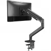 Uchwyt do monitora DIGITUS Single, zacisk, do 49 cali (124,5 cm), 20 kg, VESA 75x75–100x100, pochylenie -20° do 50°, regulacja wysokości, czarny