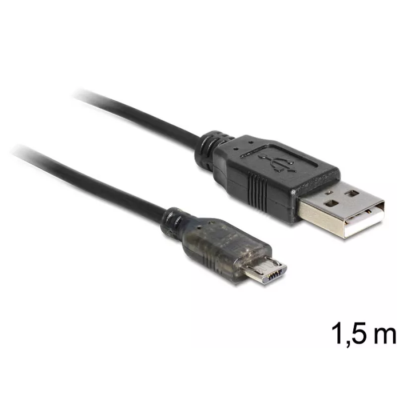 Kabel USB DeLOCK USB 2.0-A - micro-USB B 1,5m