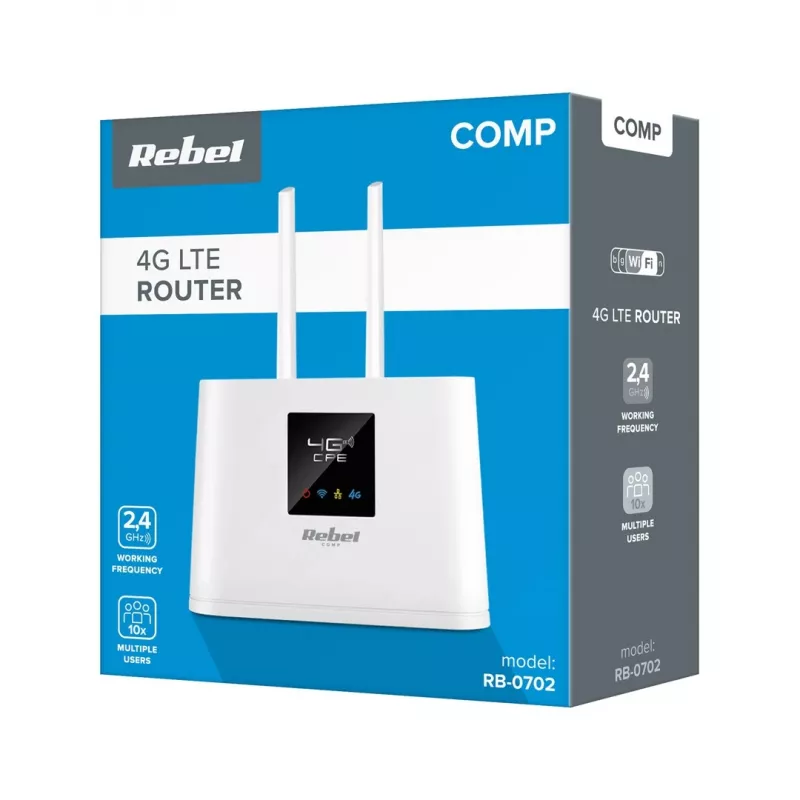 Router Rebel Comp RB-0702 4G LTE — mobilny/router LTE, obsługa SIM