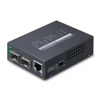 PLANET GT-1205A konwerter mediów sieciowych 1000 Mbit/s Czarny