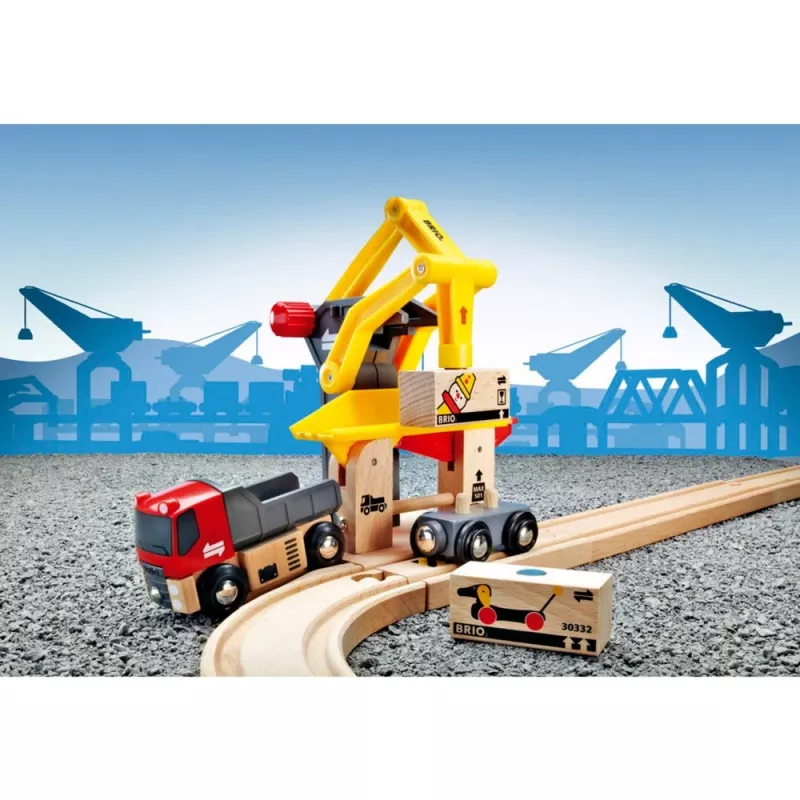 BRIO World stacja załadunku towarów, budynek do zabawy