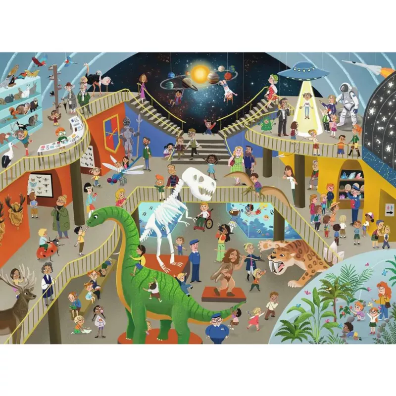 puzzle dla dzieci - W Muzeum Historii Naturalnej (200 elementów)
