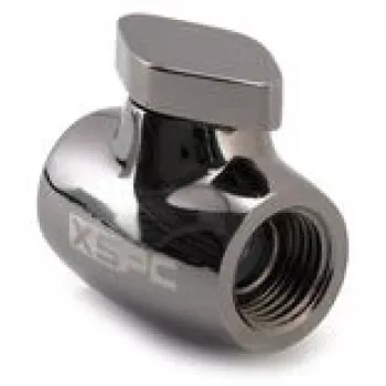 Zawór kulowy XSPC G1/4, korpus mosiężny z wykończeniem czarny chrom, model WASC-504