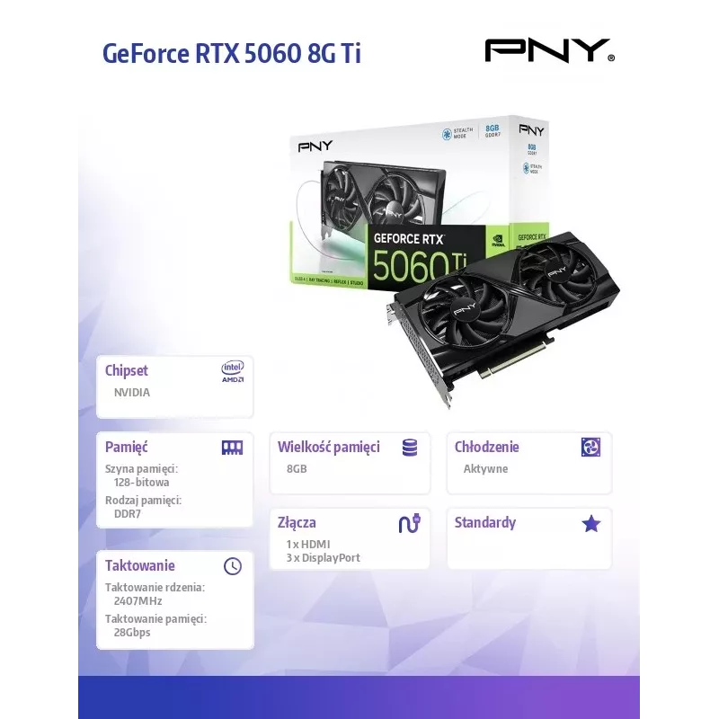 Karta graficzna GeForce RTX 5060 Ti 8 GB GDDR7