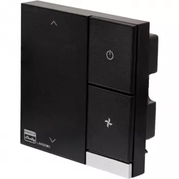Inteligentny termostat HVAC Shelly LinkedGo Czarny — cyfrowy Wi‑Fi (802.11b/g/n), 87×87×35 mm