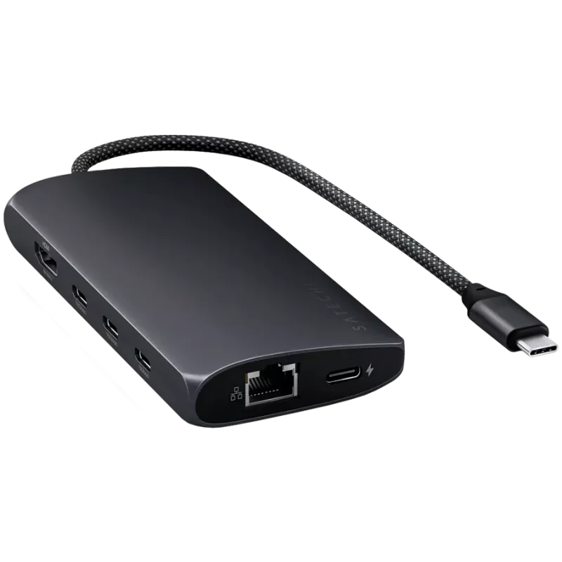 Satechi USB-C Multiport Adapter ST-P8KED — 6 portów, obsługa rozdzielczości 8K