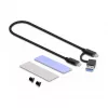 Obudowa SSD DeLOCK Zewnętrzna Uniwersalna Obudowa USB Type-C Combo do M.2 NVMe PCIe lub SATA SSD bez narzędzi