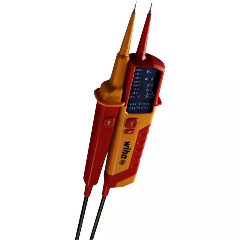 Tester napięcia i ciągłości Wiha 45216 12–1000 V AC, ręczny tester napięcia AC i ciągłości