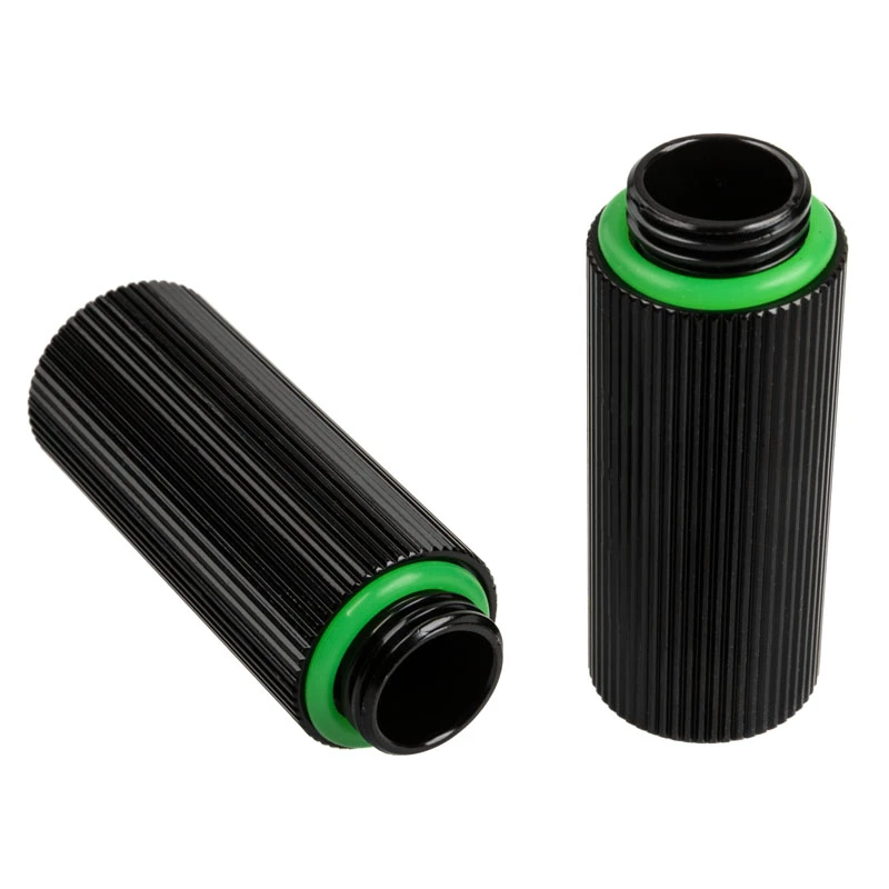Adapter G1/4 cala męski na G1/4 cala żeński, BitsPower Touchaqua, prosty 40mm, czarny (2 szt.)