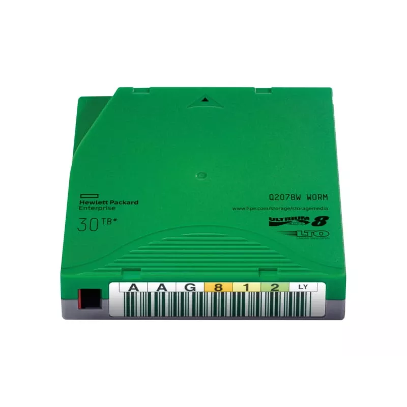 Hewlett Packard Enterprise HPE Ultrium WORM Data Cartridge - LTO Ultrium WORM 8 - 12TB / 30TB - Beschriftungsetiketten - grün (Q2078W)