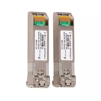 Extralink SFP28 25G 2-Pack | Moduł SFP28 | 25Gbps, LC/UPC Duplex, 1310nm, 10km, jednomodowy, transceiver sieciowy z funkcją DOM