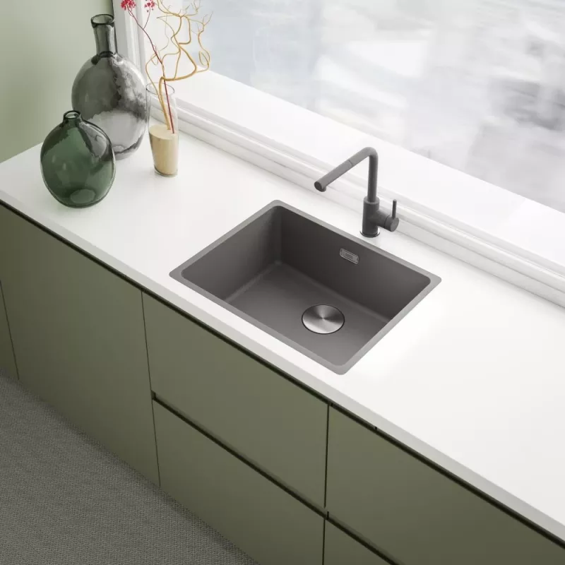 Bateria Lina L z wyciąganą wylewką HP Stone szary