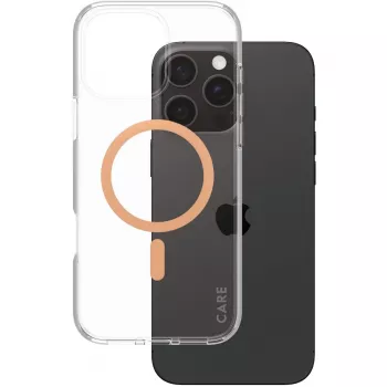 PanzerGlass CARE Urban Combat przezroczyste etui z Peachy MagSafe iPhone 16 Pro Max