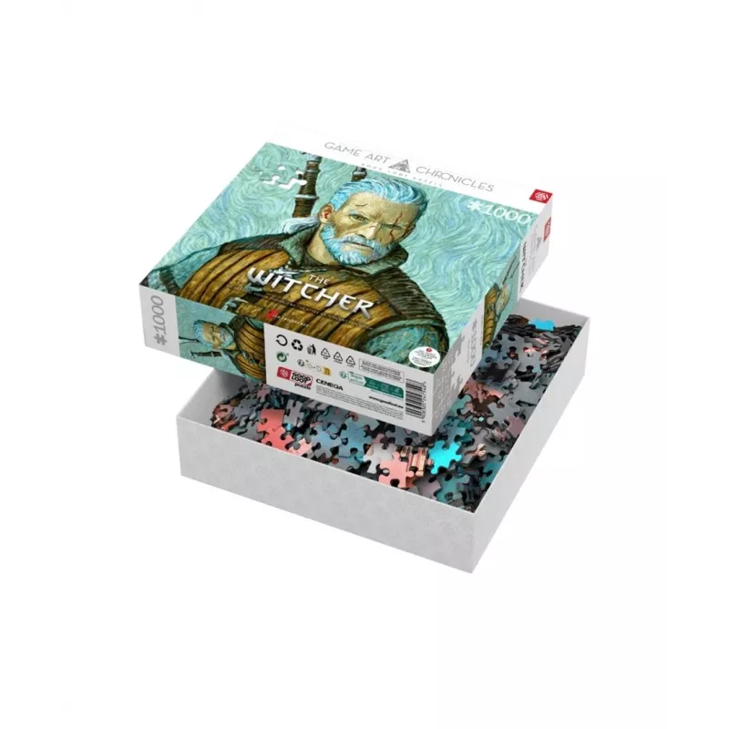 Puzzle Cenega Wiedźmin Geralt i Vincent van Gogh 1000 szt.