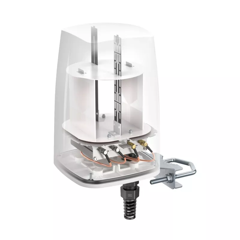 Dookólna antena sieciowa QuWireless QuSpot A360S — PoE/LAN, 6 dBi, 0,694–2,7 GHz, polaryzacja pionowa
