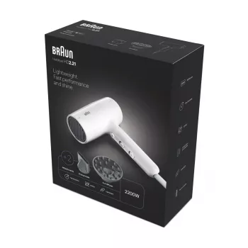 Suszarka do włosów Braun BRHD226E 2200W Technologia jonowa Lekka