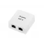 Lanberg OS6-0002-W kabel Interface/Gender Adapter 2 X RJ-45 Biały (OS6-0002-W)