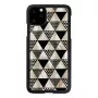 Etui na smartfona iKins do iPhone 11 Pro Max, czarne, wzór piramidy, ochronna twarda skorupa