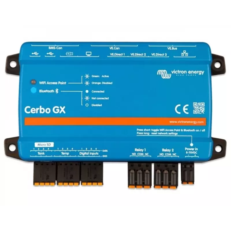 Cerbo GX MK2 Victron Energy BPP900450110 zaawansowany system monitorowania ze wsparciem komunikacji zdalnej i wyświetlacza