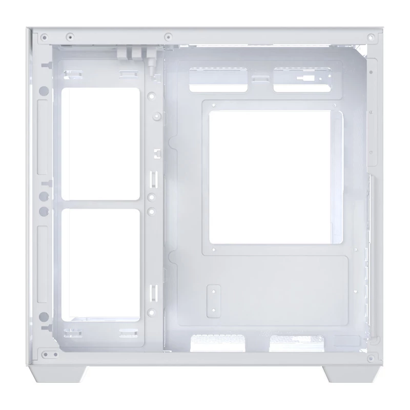 Obudowa komputerowa DarkFlash B275 (biała) mid-tower kompatybilna z ATX, przedni panel I/O, szkło hartowane