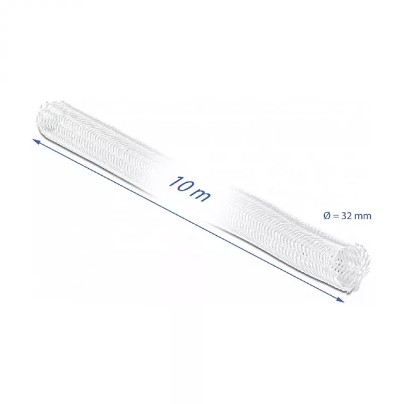 Oplot kablowy DeLOCK 20820 10 m x 32 mm biały