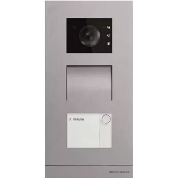 Zewnętrzna stacja wideodomofonowa Busch-Jaeger 1-przyciskowa H81381P1-S-03 (2TMA130010X0019)