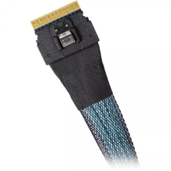 ICY DOCK - MB4026L-B - Kabel SlimSAS 4i SFF-8654 na OCuLink 4i SFF-8611 – 0,5 m