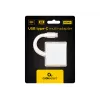 Adapter graficzny USB GEMBIRD A-CM-HDMIF-02-SV, wyjście HDMI, do 3840×2160, srebrny, 58,5×51×11,6 mm