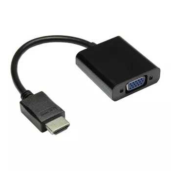 Adapter HDMI na VGA, wtyk HDMI i gniazdo VGA, gniazdo stereo 3,5 mm, czarny, Good Connections® (HDMI-AD21)