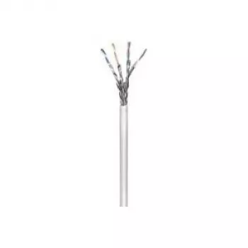 Wentronic Goobay CAT 6 Kabel sieciowy, S/FTP (PiMF), Szary, 100 m - Miedź CCA, AWG 27/7 (linka), LSZH (93954)