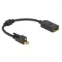 Kabel DisplayPort DeLOCK 62638 Mini DisplayPort 0,25 m Czarny