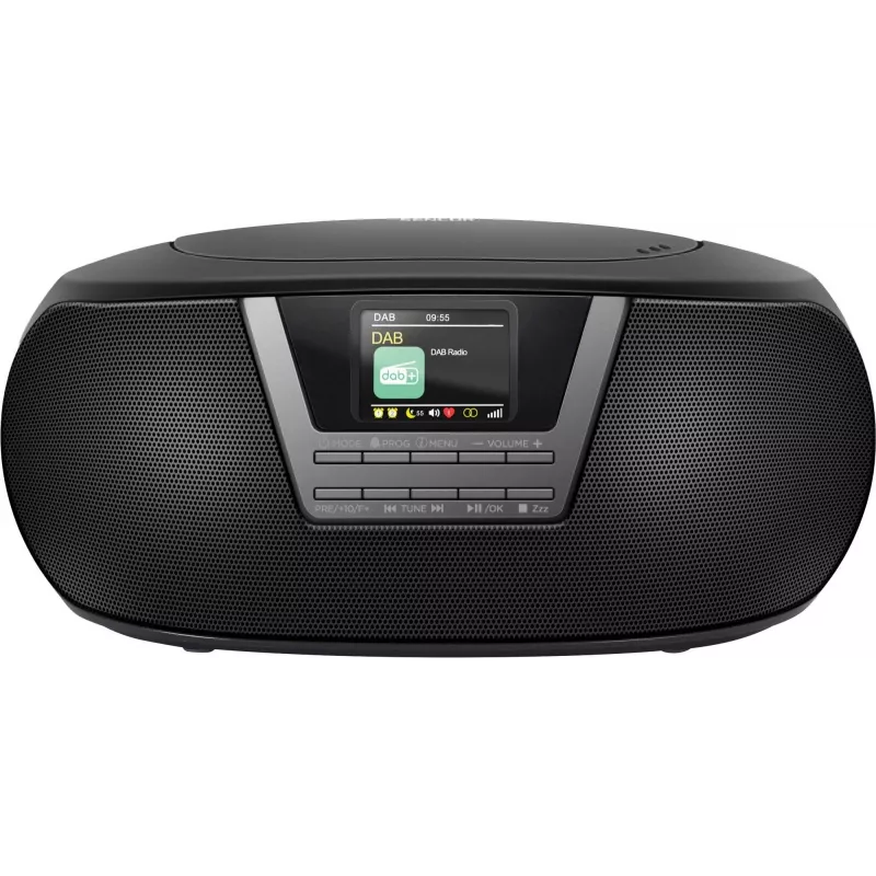 System muzyczny SENCOR SPT6200DB z CD/MP3, USB, Bluetooth 5.3 i tunerem DAB+, 3W RMS, wyświetlacz TFT 1,77 cala