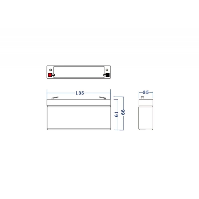 zielony Cell AGM39 przemysłowy akumulator 7200 mAh 6 V