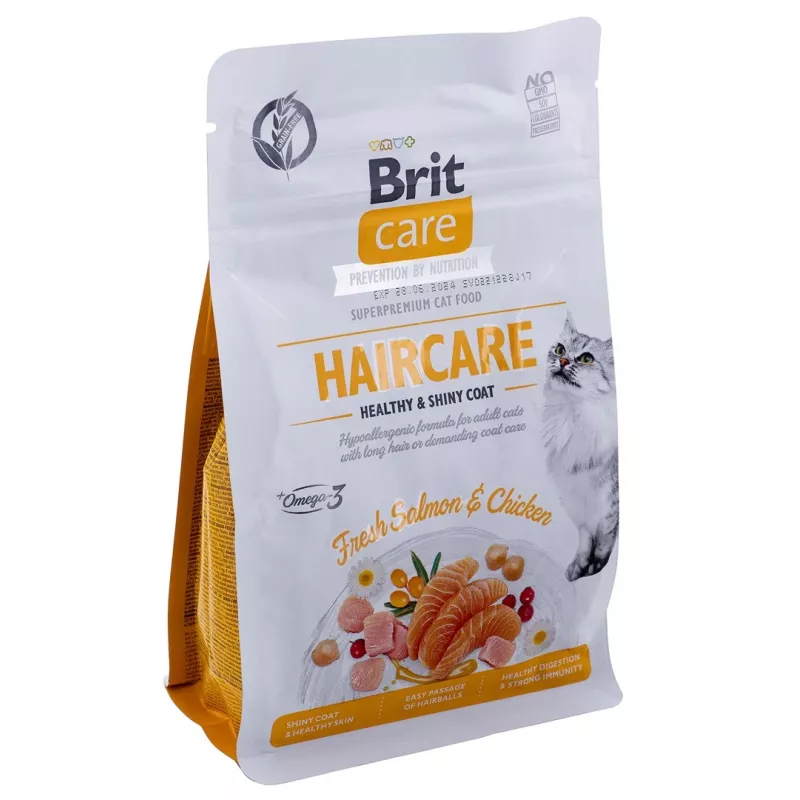 BRIT Care Grain Free Haircare Healthy & Shiny Coat - sucha karma dla kota - 400 g