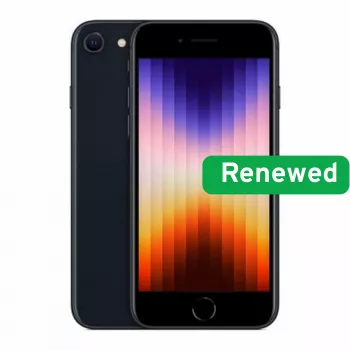 Apple Renew klasa A | iPhone SE (3. gen., 2022) | Midnight | 4.7 cala | Retina HD | A15 Bionic | 4 GB | 64 GB | iOS