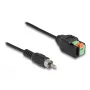Kabel DeLOCK RCA męski do adaptera z listwą zaciskową z przyciskiem 15 cm