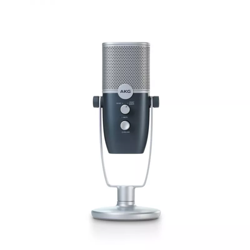 AKG Ara - profesjonalny mikrofon pojemnościowy USB, niebiesko-srebrny